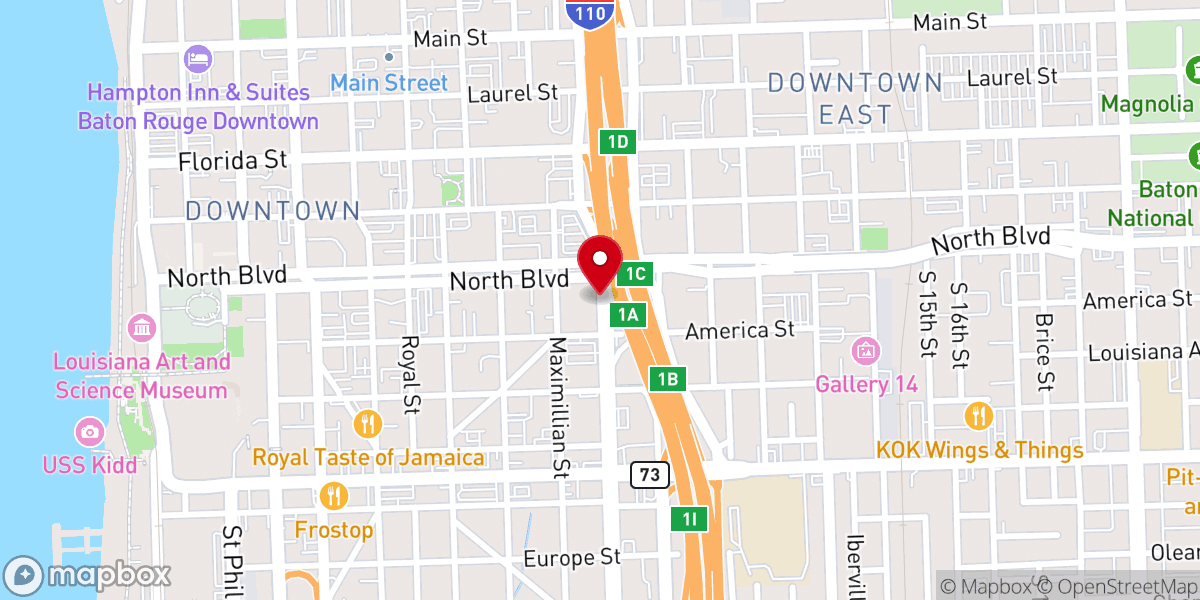 Map showing location of First United Methodist Church