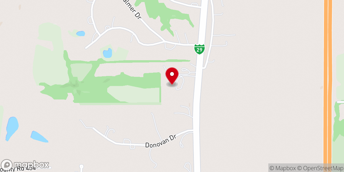 Map showing location of Living Hope Church