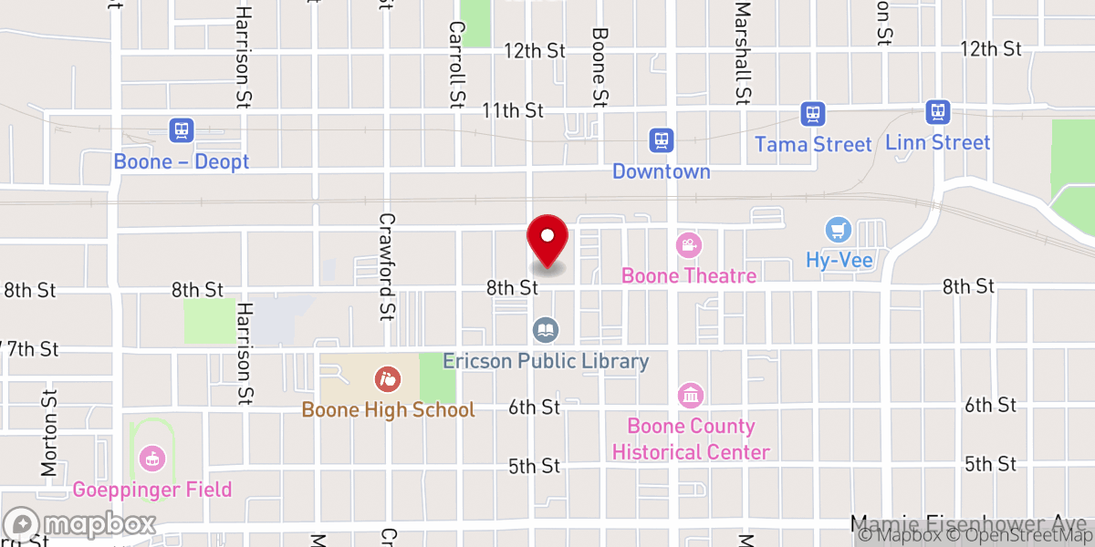 Map showing location of Grace Episcopal Church