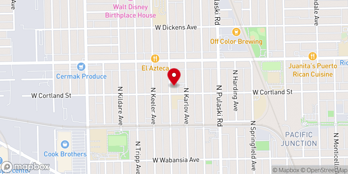 Map showing location of St Philomena Catholic Church (San Jose Sanchez Del Rio Parish)