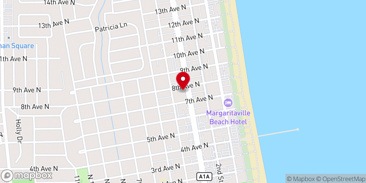 Map showing location of Beach Church Early Learning Center