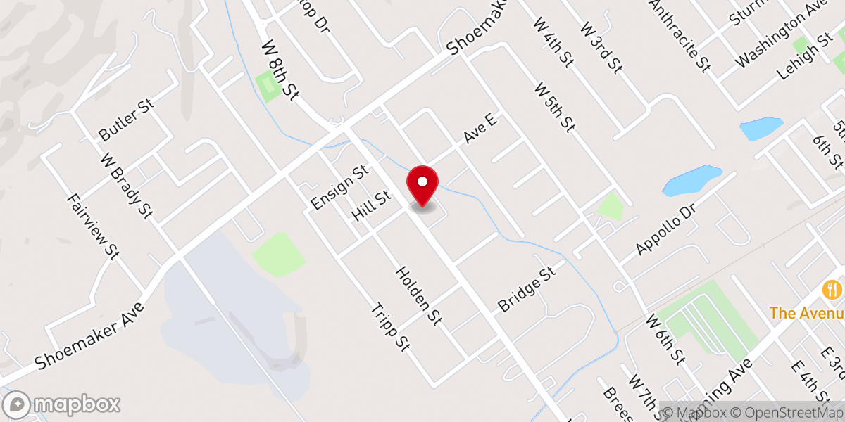 Map showing location of Saint Monica Parish