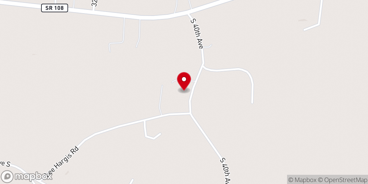 Map showing location of Bivens Chapel Methodist Church