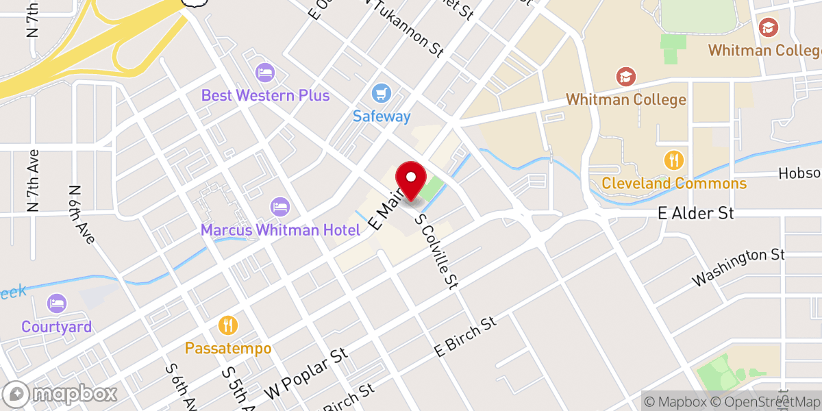 Map showing location of The Refuge Church of Walla Walla