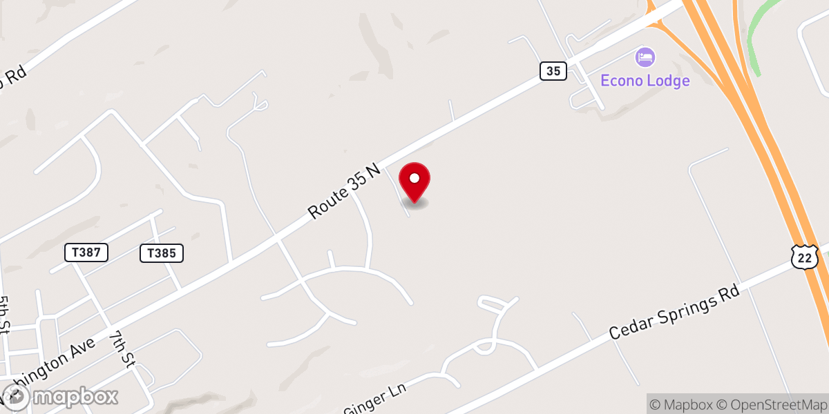 Map showing location of River Church Community Room