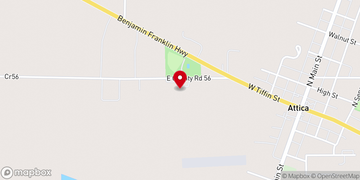 Map showing location of Our Lady of Hope Church