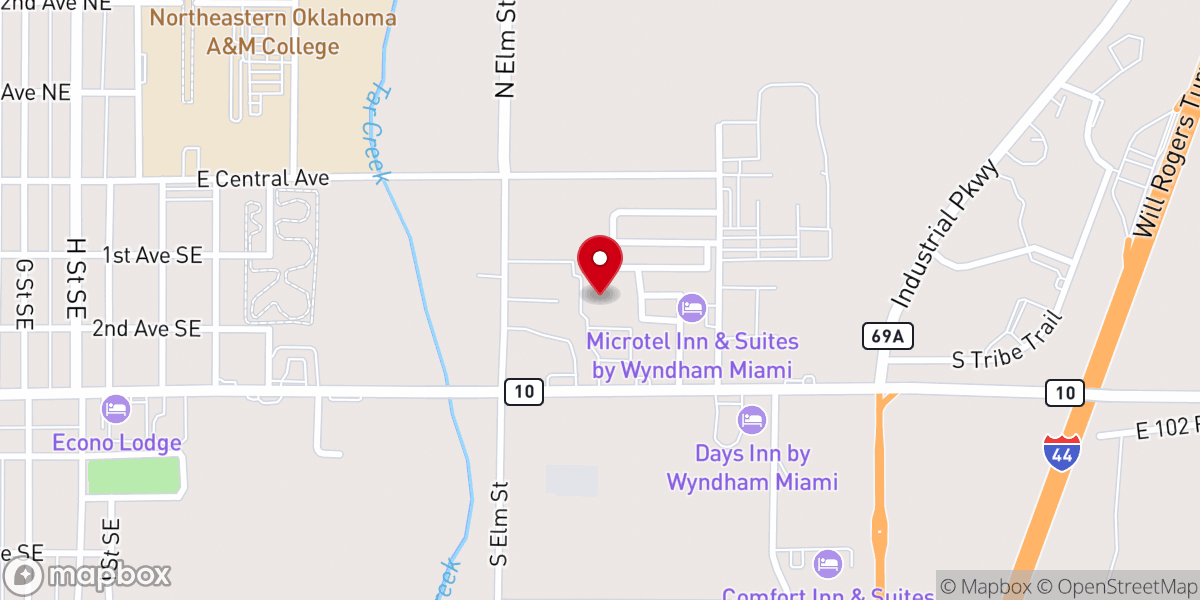 Map showing location of First Assembly of God Church -Pentecostal