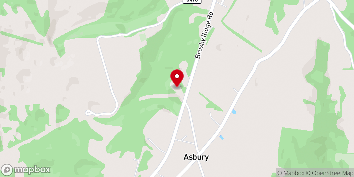 Map showing location of West Point Baptist Church