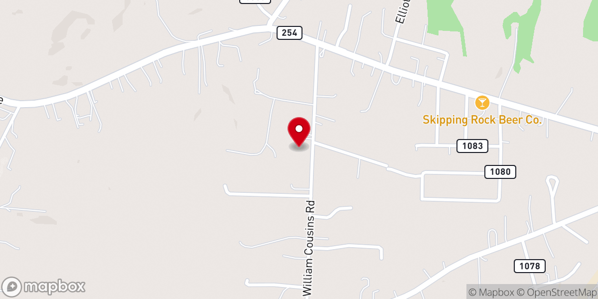 Map showing location of New Life Foursquare Gospel Church
