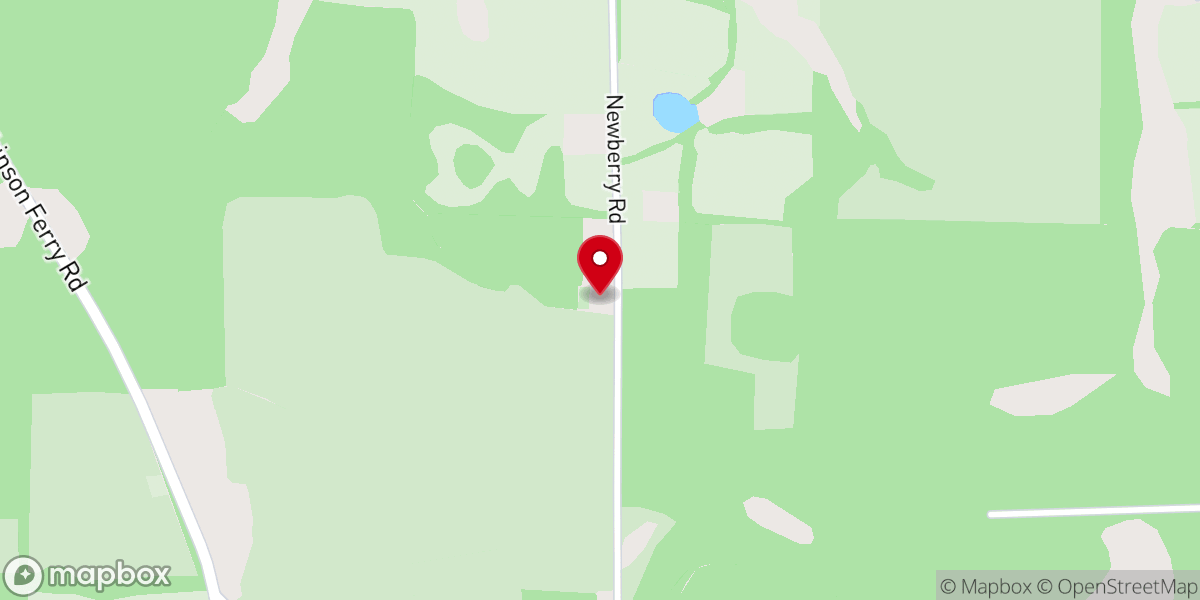 Map showing location of Mount Glory Free Will Baptist Church