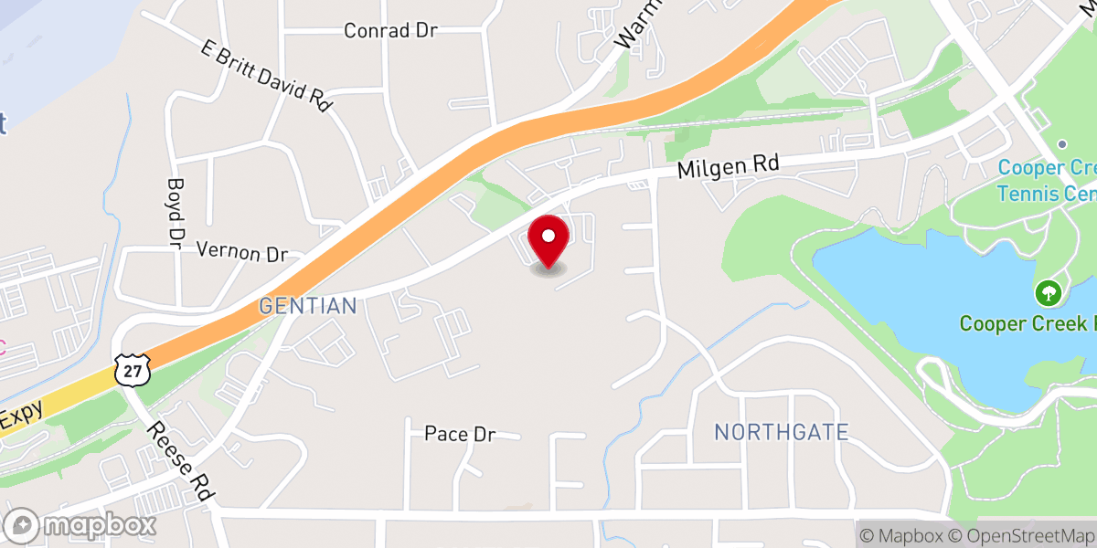 Map showing location of Christ Community Church