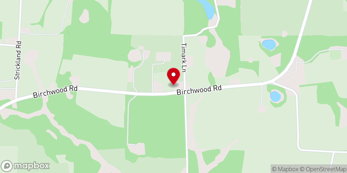 Map showing location of Antioch Church