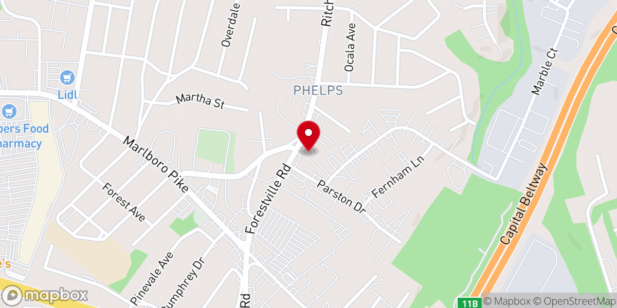 Map showing location of Church of the Way