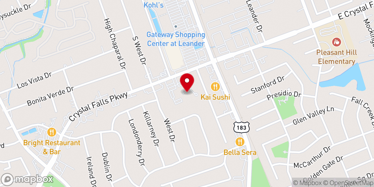 Map showing location of Brighter Days Food Pantry