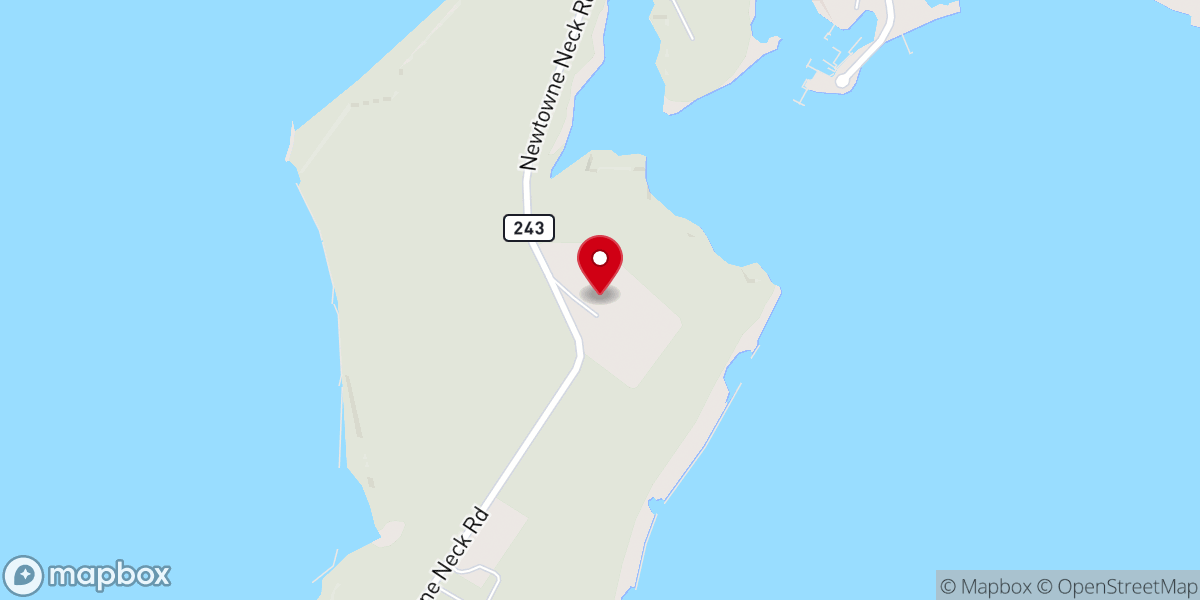 Map showing location of St. Francis Xavier Church, Newtowne, MD