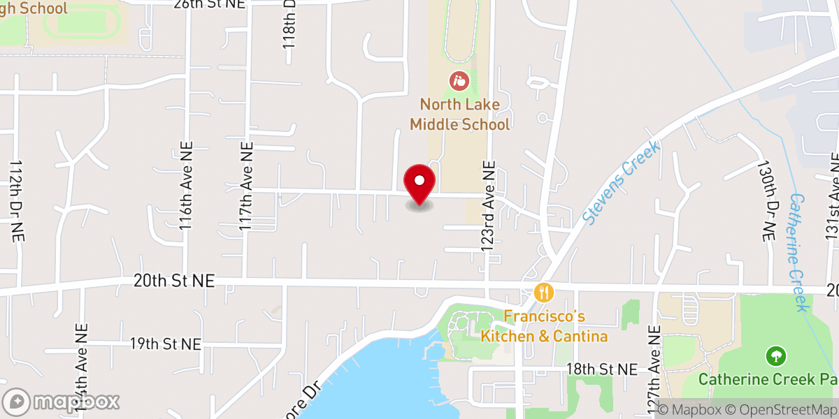 Map showing location of Christian House Church Mission of Washington