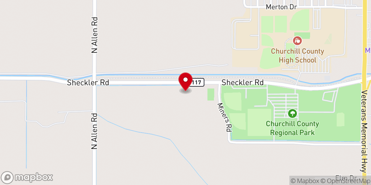 Map showing location of Grace Bible Church