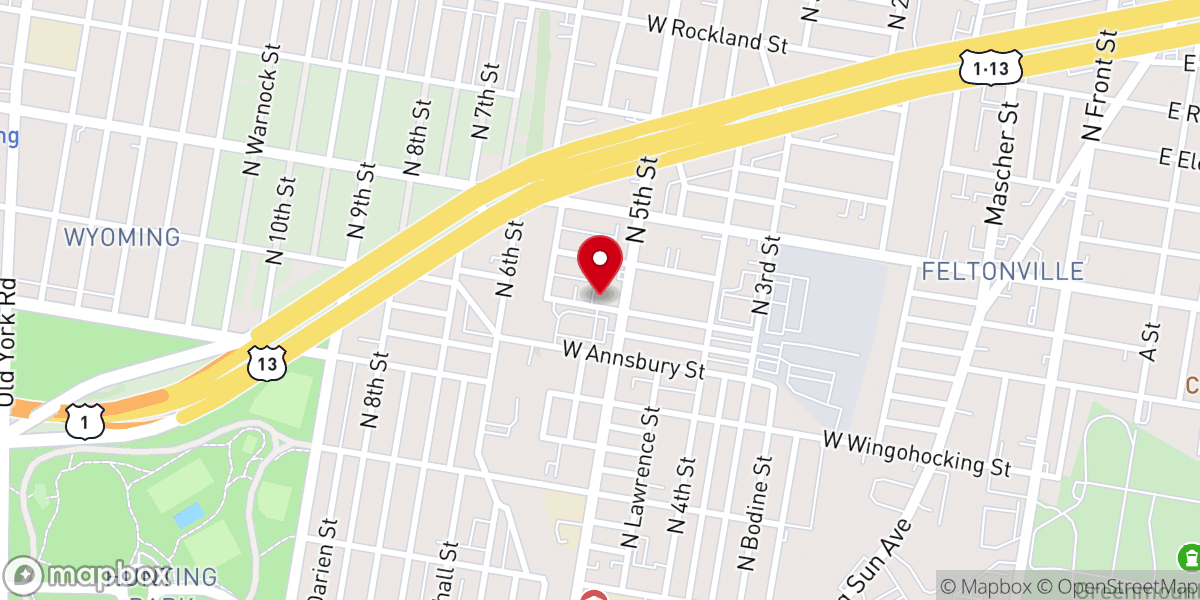 Map showing location of Grace and Peace Community Fellowship