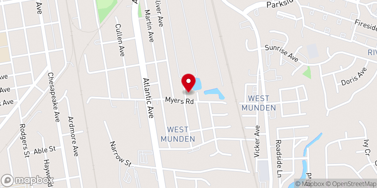 Map showing location of First Baptist Church West - Munden