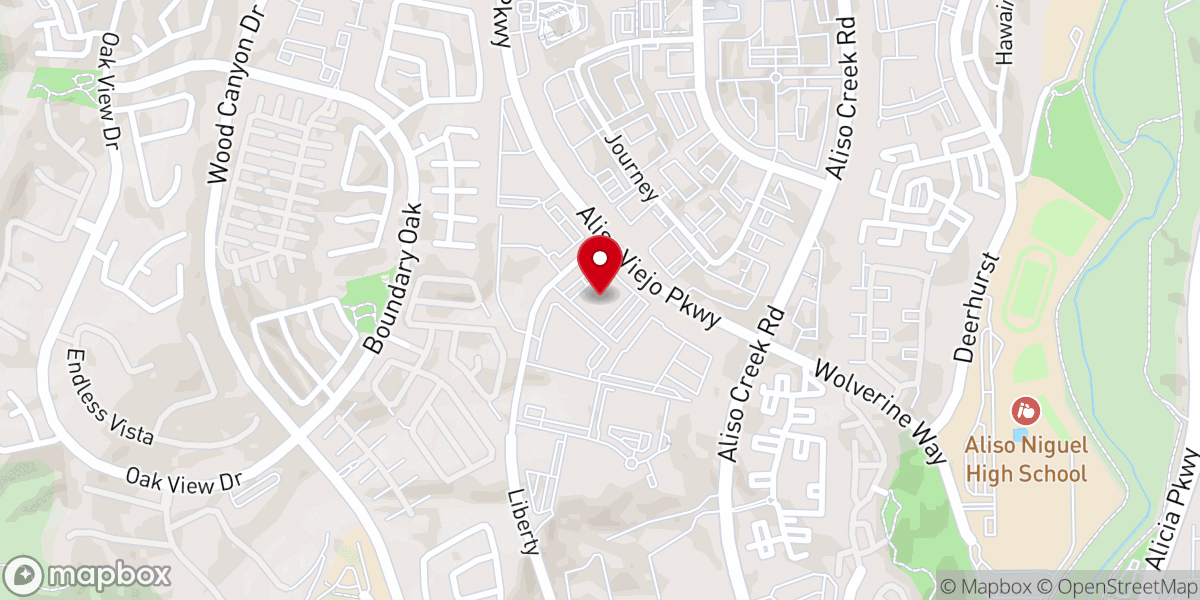 Map showing location of Aliso Creek Church