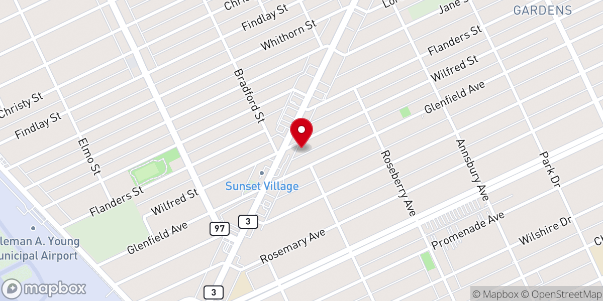 Map showing location of New Strength Ministries