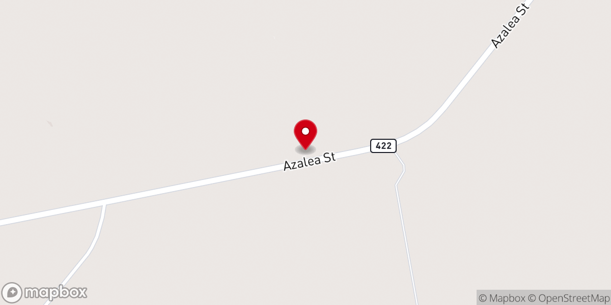Map showing location of Richland Church