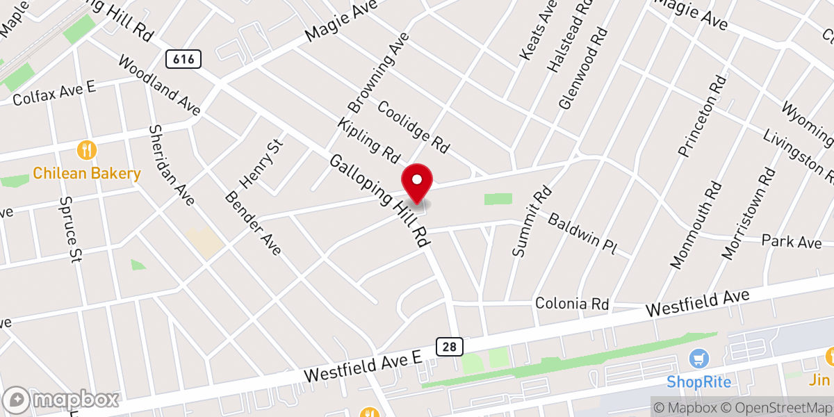 Map showing location of Saint Pauls Church