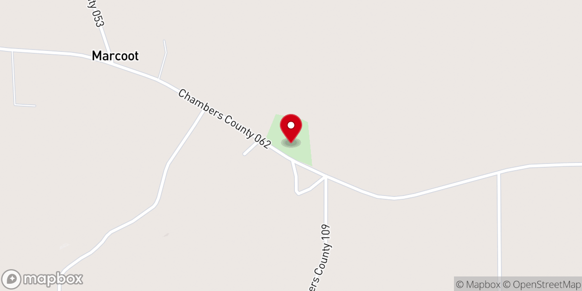 Map showing location of Macedonia Primitive Baptist Church