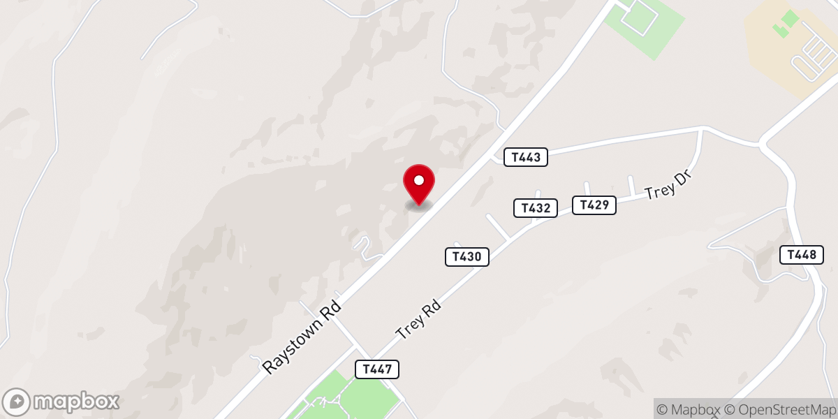 Map showing location of Heritage Baptist Church