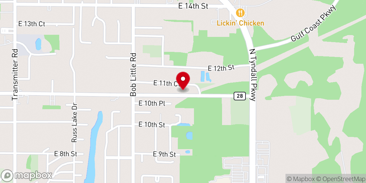 Map showing location of First Providence Community M.B. Church