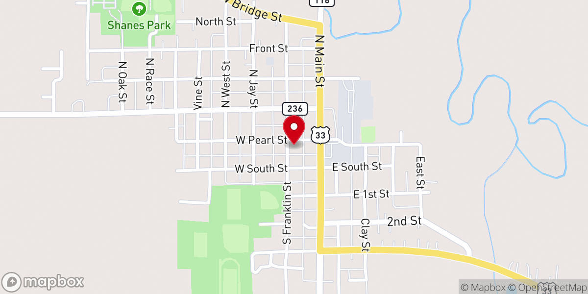 Map showing location of ROCKFORD UNITED METHODIST