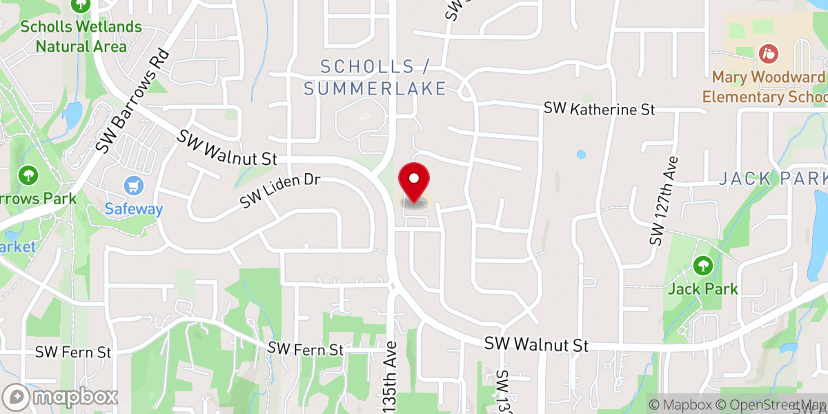 Map showing location of Our Redeemer Lutheran Church