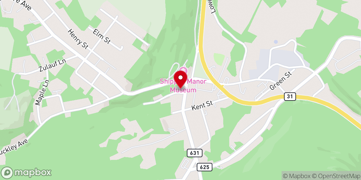 Map showing location of Oxford Furnace