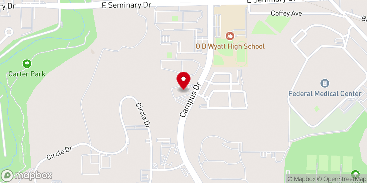 Map showing location of The Chosen Vessel Church