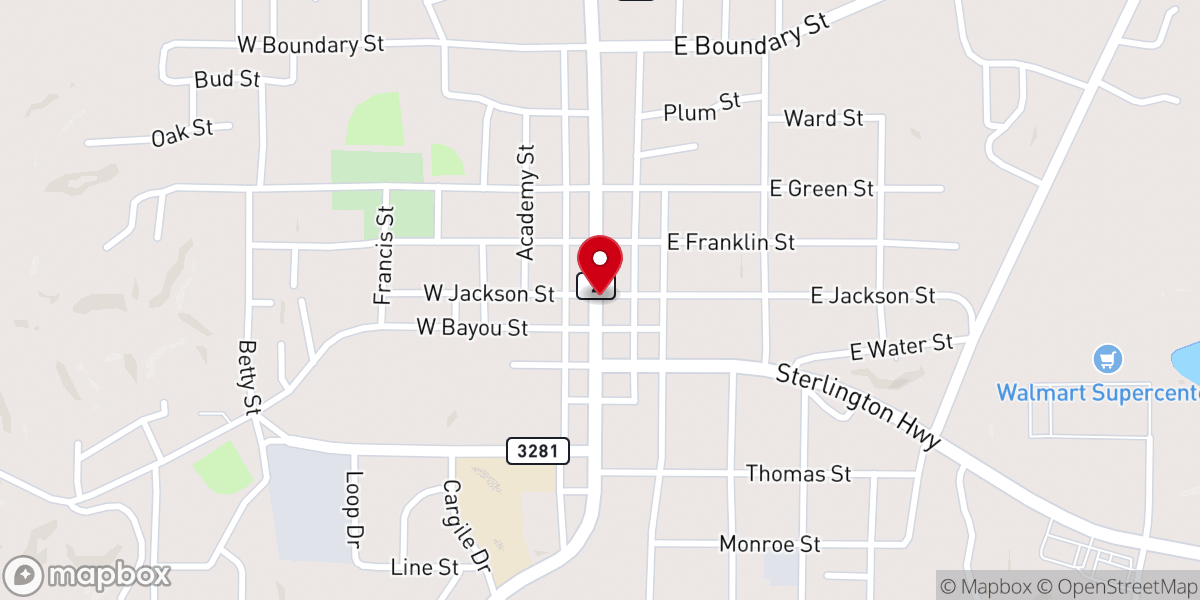Map showing location of Union Parish Chamber-Commerce