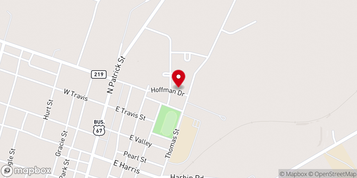 Map showing location of Church of Christ Parsonage