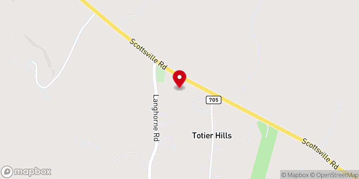Map showing location of St George Catholic Church