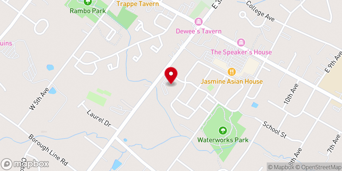 Map showing location of Verge Church