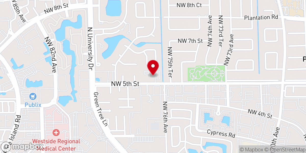 Map showing location of St Benedict's Episcopal Church