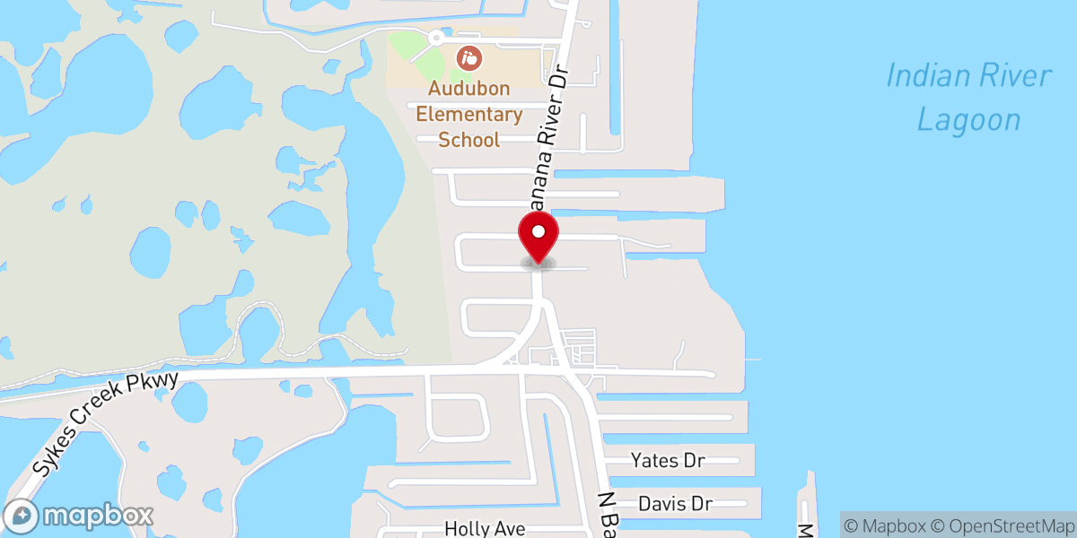 Map showing location of Island Community Church
