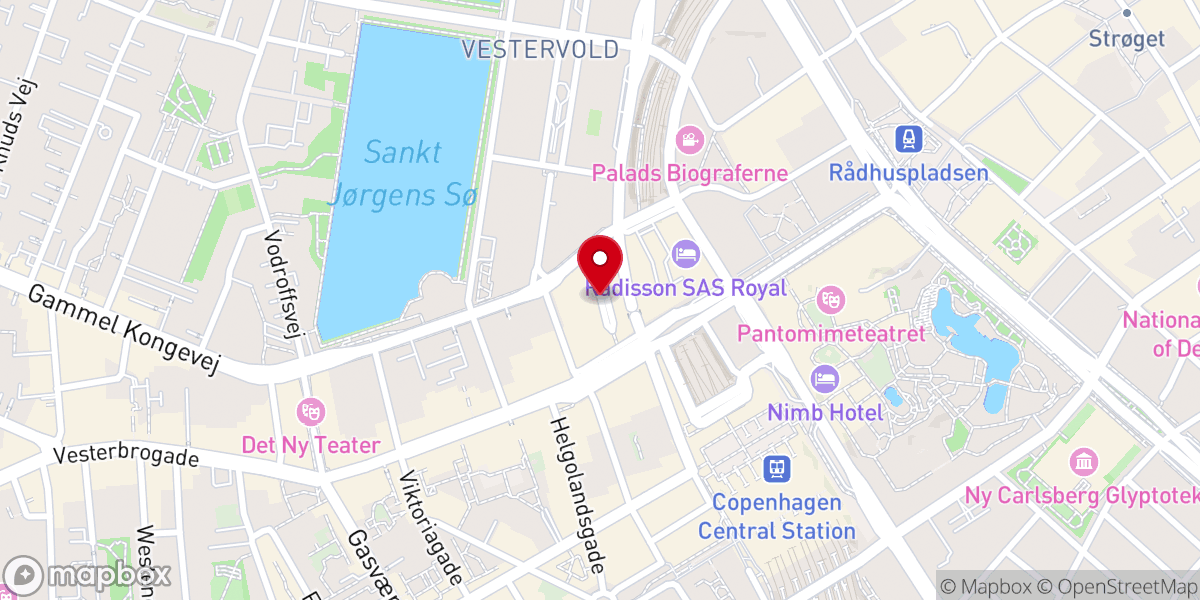 Map showing location of Folkekirkens Nødhjælp