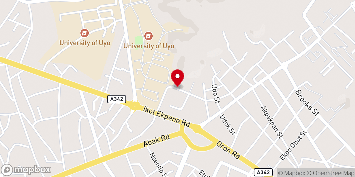 Map showing location of RCCG Rock of Ages Parish