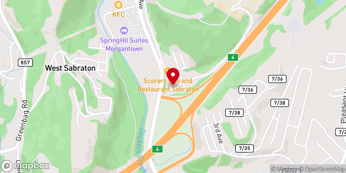 Map showing location of St. Mary's Holy Protection Byzantine Catholic Church