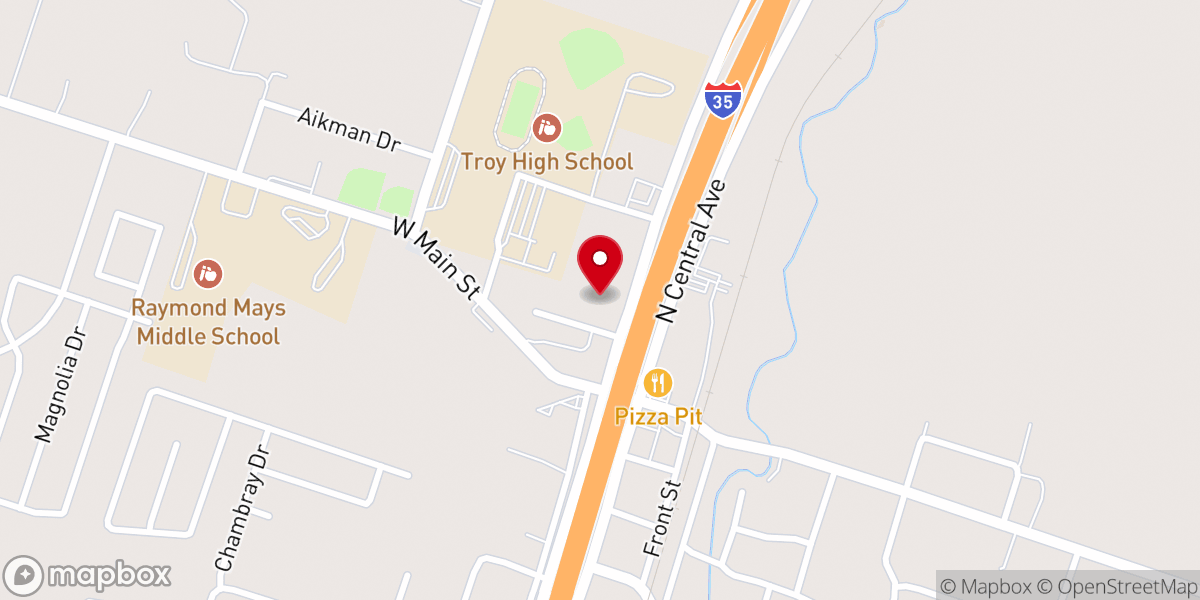 Map showing location of Grace Chapel Missionary Church