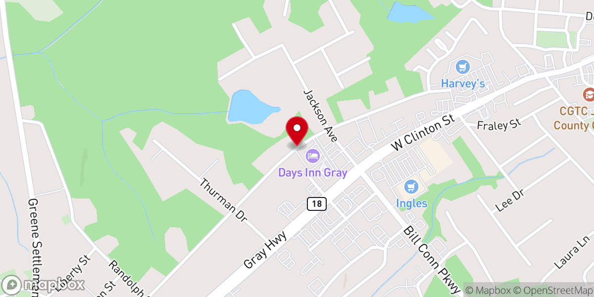 Map showing location of St Paul Ame Church
