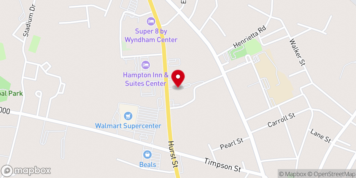 Map showing location of New Life Church