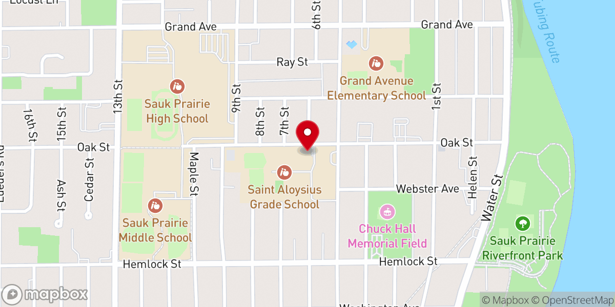 Map showing location of Mary Mother of God Adoration Chapel