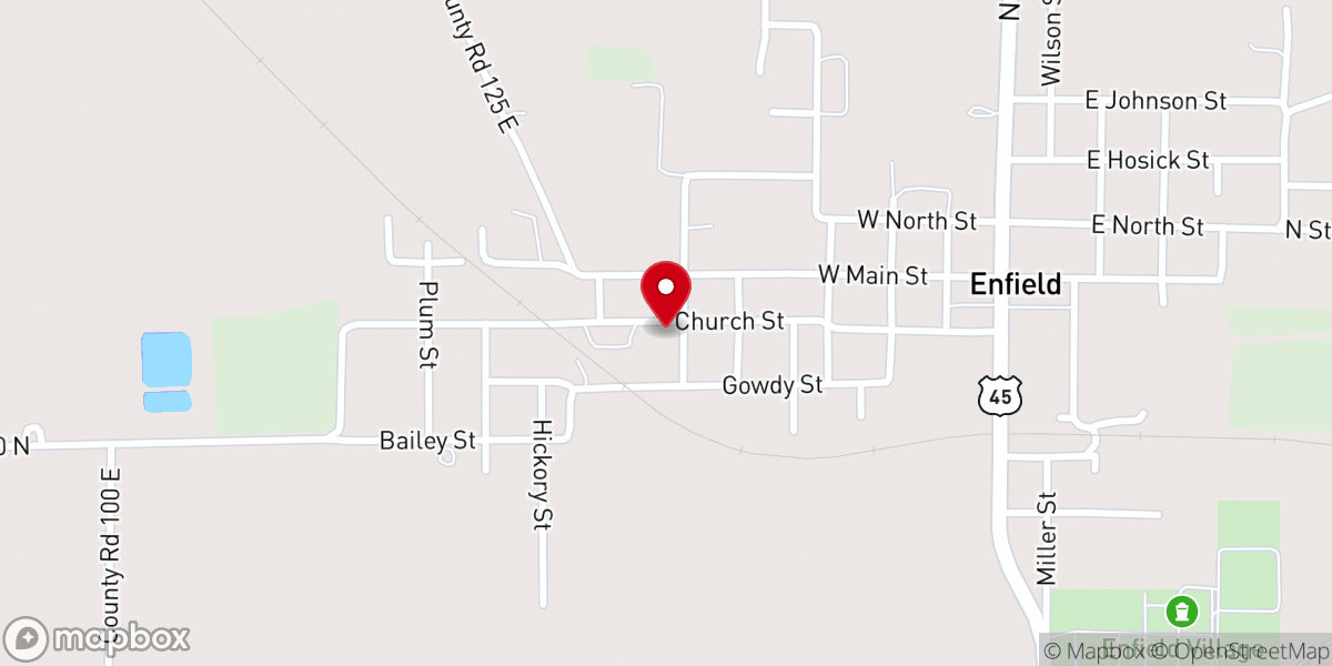 Map showing location of Consolidated Grain and Barge Co.