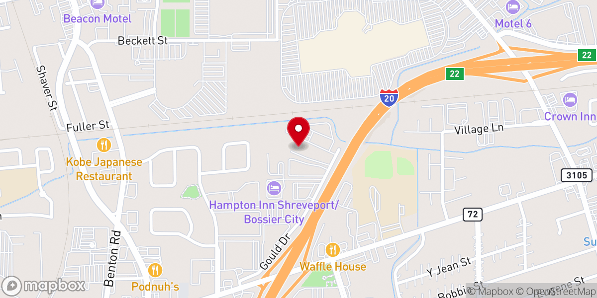 Map showing location of Word of Faith Christian
