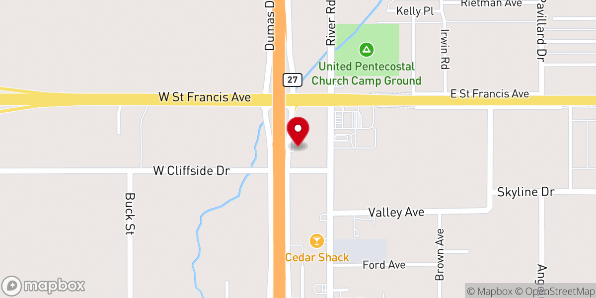 Map showing location of Gateway Church
